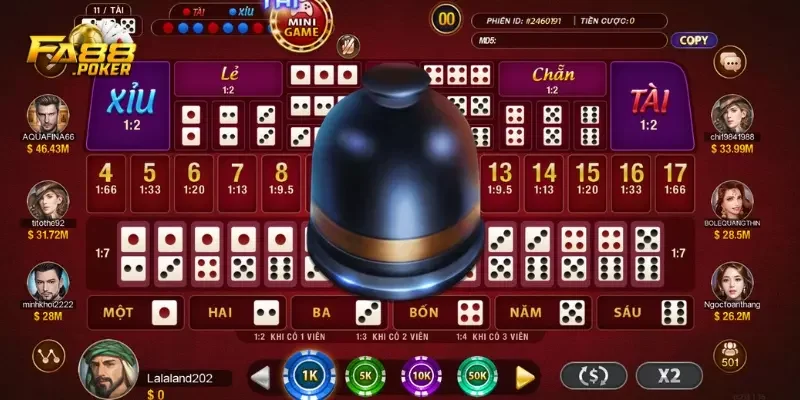 Cách Đặt Cược Tài Xỉu Sảnh Rồng FA88