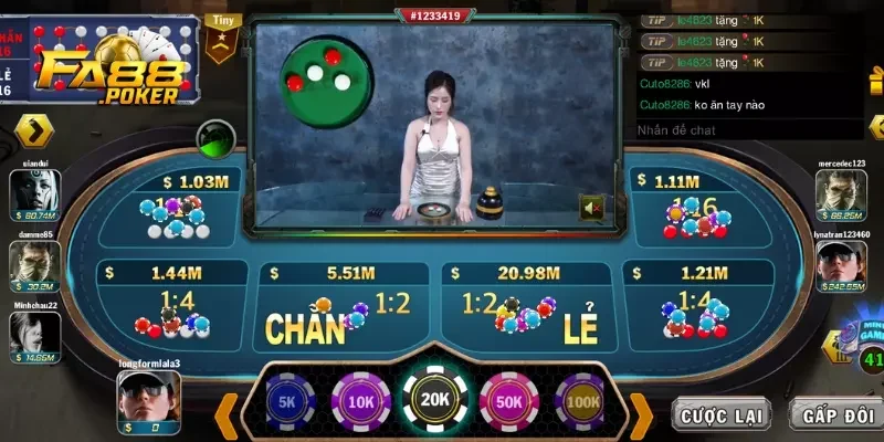 cách đặt cược xóc đĩa Live FA88