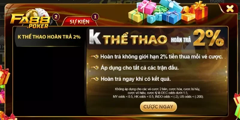Khuyến mãi FA88 nạp tiền
