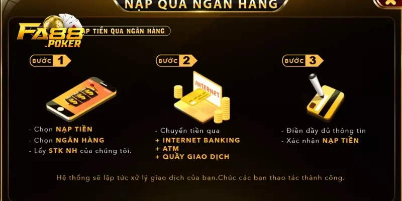 Nạp tiền qua Ngân hàng