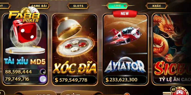 Trò chơi Casino tại FA88
